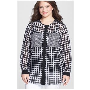 Michael Kors Checkered Blouse